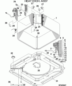 FDT125VH/B HEAT EXCH. ASSY