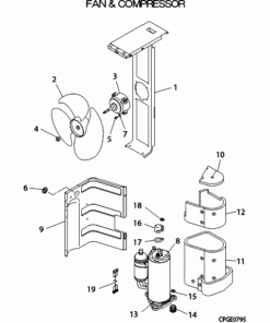 FDC155KXES6/L FAN AND COMPRESSOR