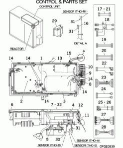 FDCA71VNX/1 CONTROL AND PARTS SET