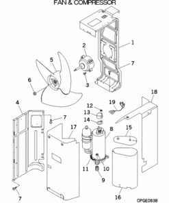 FDCA71VNX/1 FAN AND COMPRESSOR