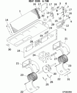 FDUT36KXE6F-E/F HEAT EXCH. AND FAN