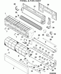 SRK100ZR-W/B PANEL AND FAN ASSY