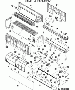 SRK60ZSXA-W/A PANEL AND FAN ASSY
