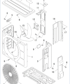 DXC07ZTLA-W PANEL AND FAN ASSY