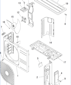 DXC18ZTLA-W PANEL AND FAN ASSY