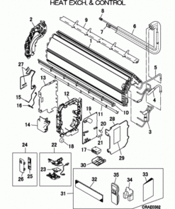 DXK12ZTLA-WF HEAT EXCH. AND CONTROL