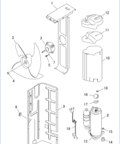 FDCA100VNA-W/A FAN AND COMPRESSOR